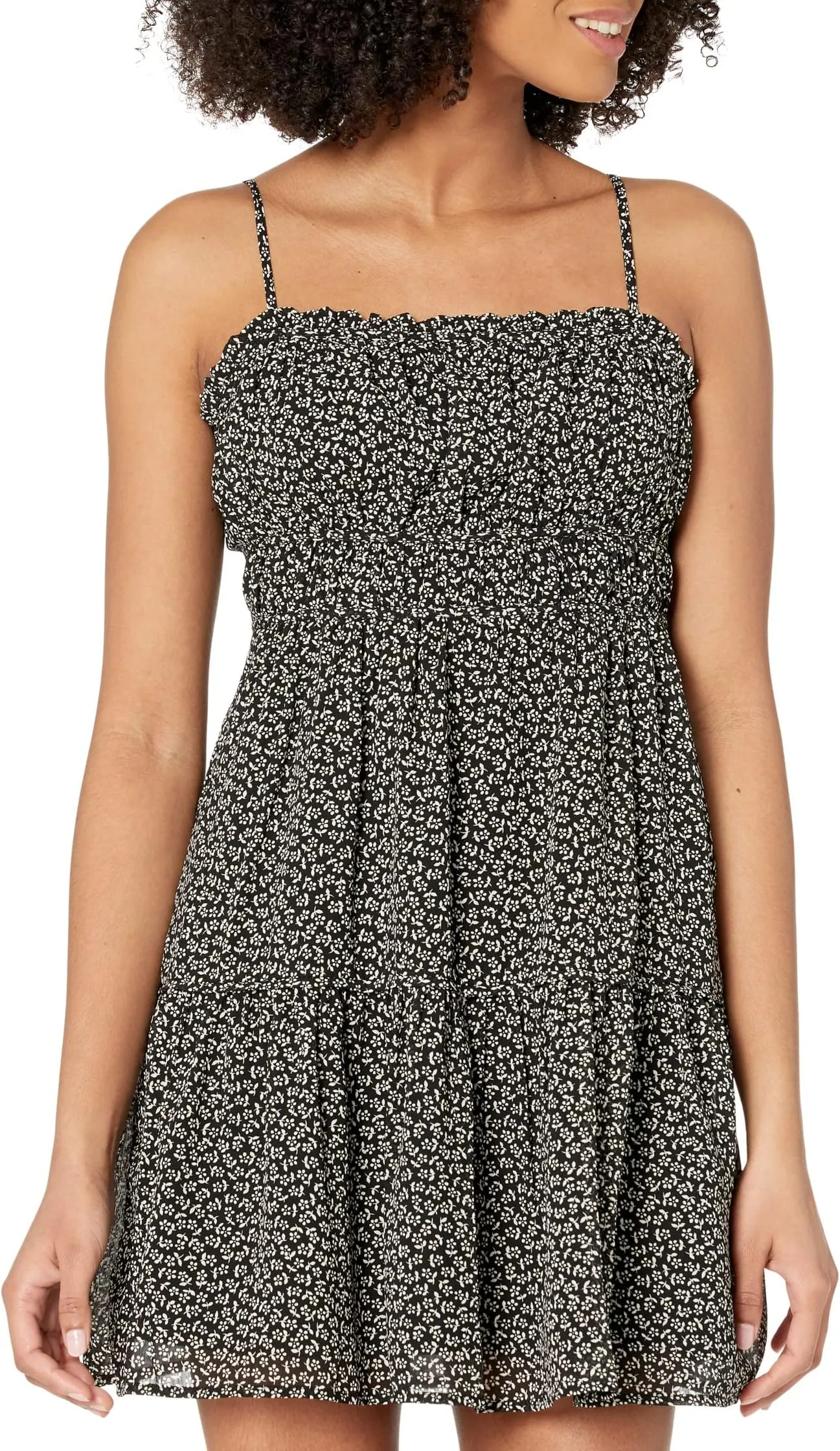 Amber Cami Sophia Mini Dress - Madewell Print, True Black