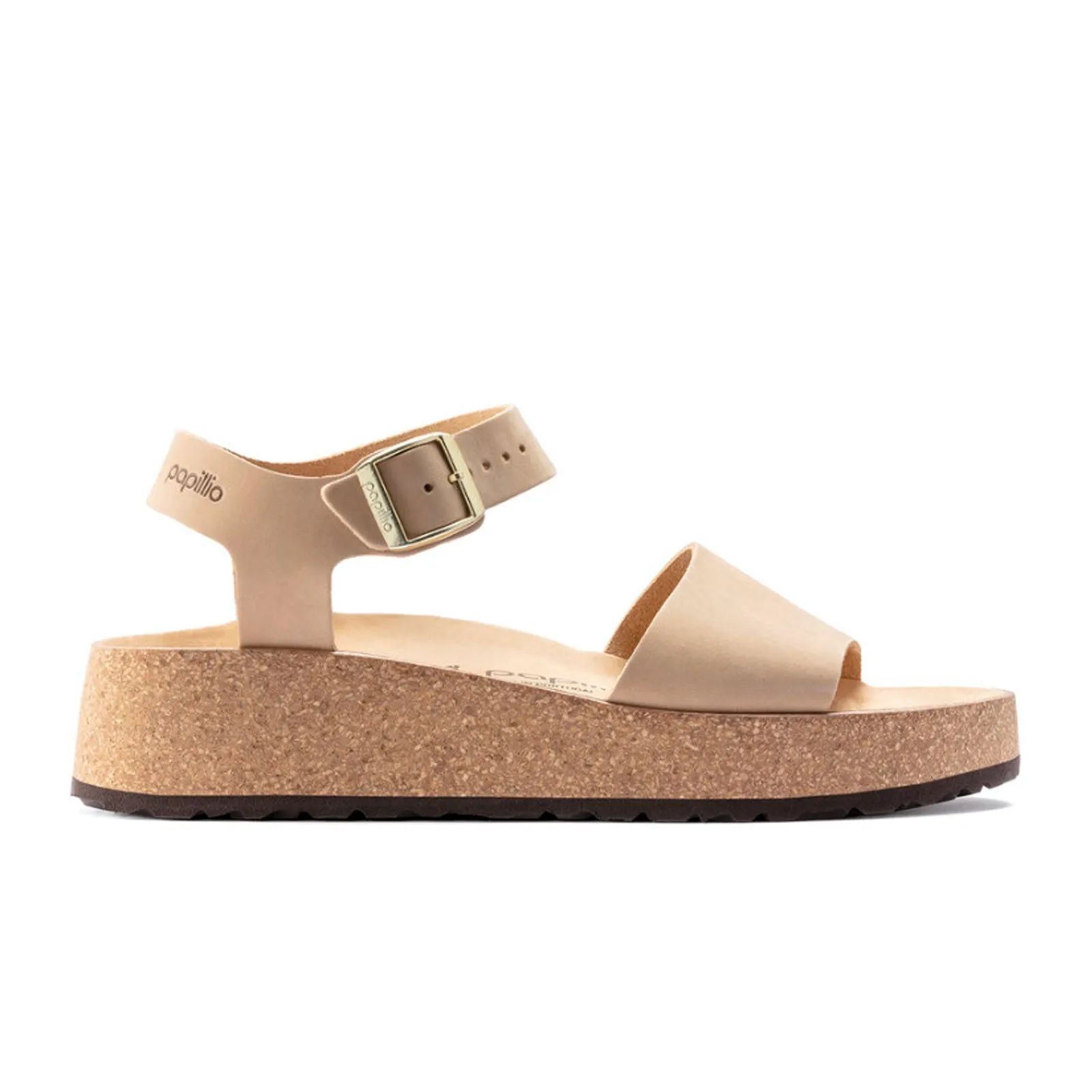 Birkenstock Glenda Wedge Sandal (Women) - Sandcastle Leather