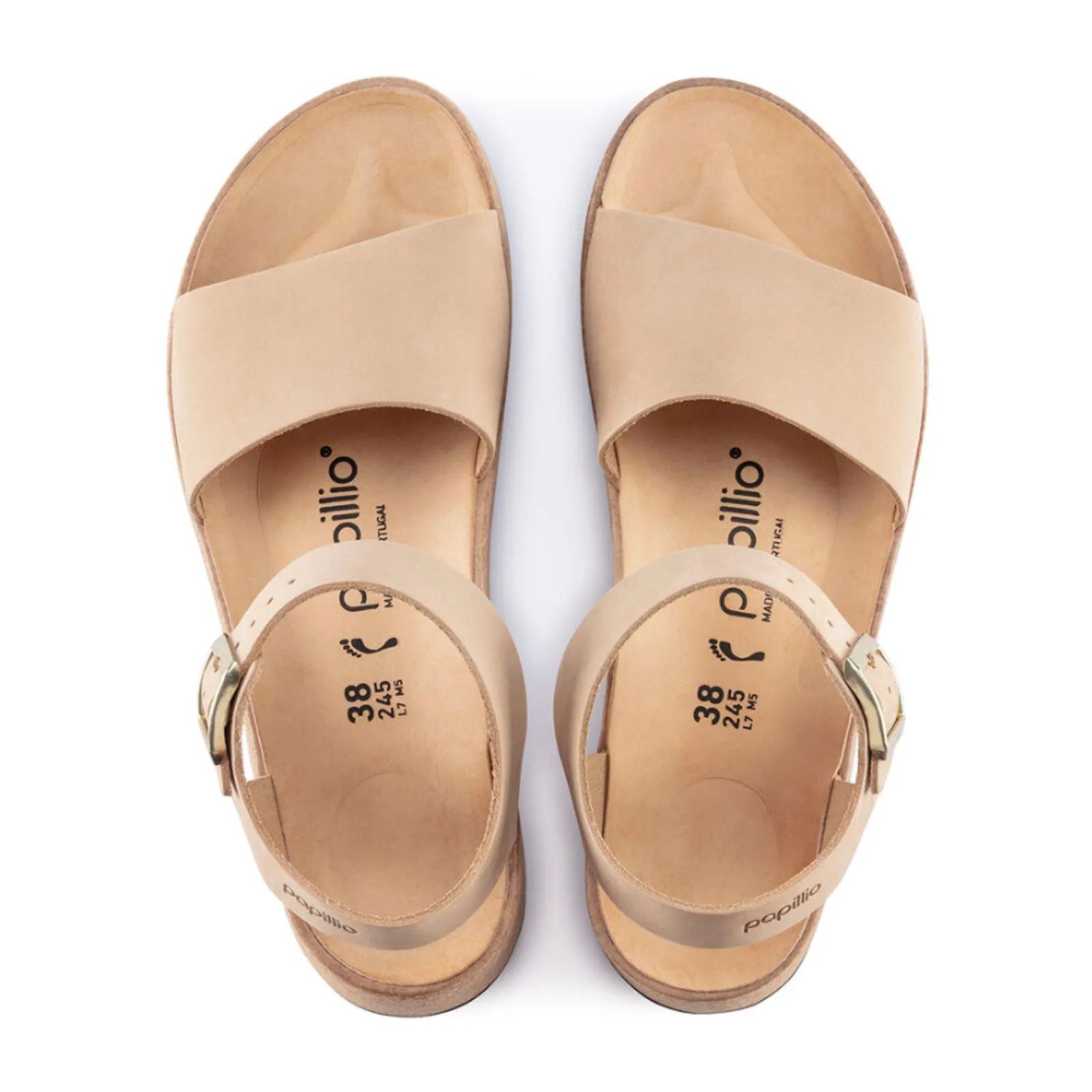 Birkenstock Glenda Wedge Sandal (Women) - Sandcastle Leather