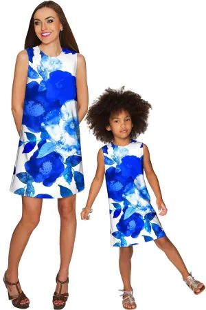 Blue Blood Adele Shift Floral Mother and Daughter Dresses