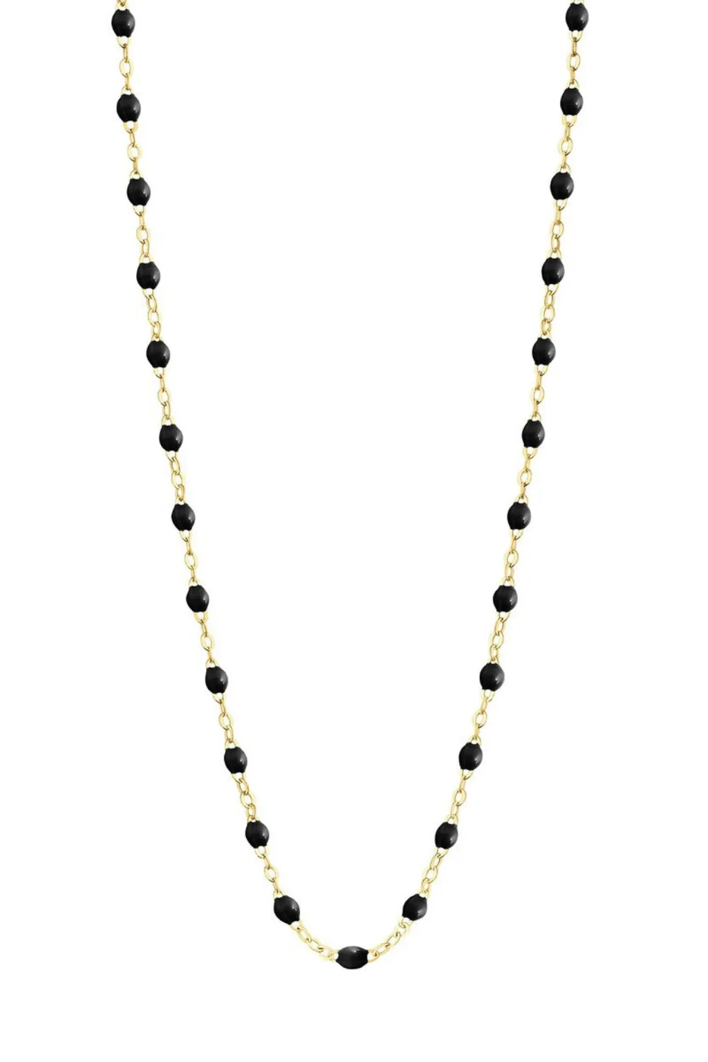 Classic Gigi Sautoir Yellow Gold 23.6" Necklace - Black