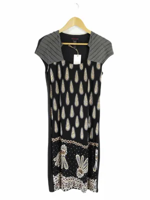 Custo Black And Gold Dress S