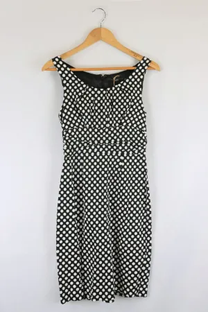 Events Polka Dot Black And White Dress 10