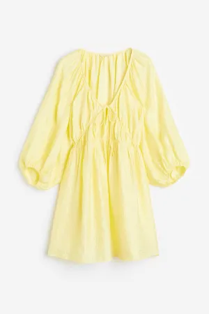 H&M Oversized Lyocell-blend dress, yellow