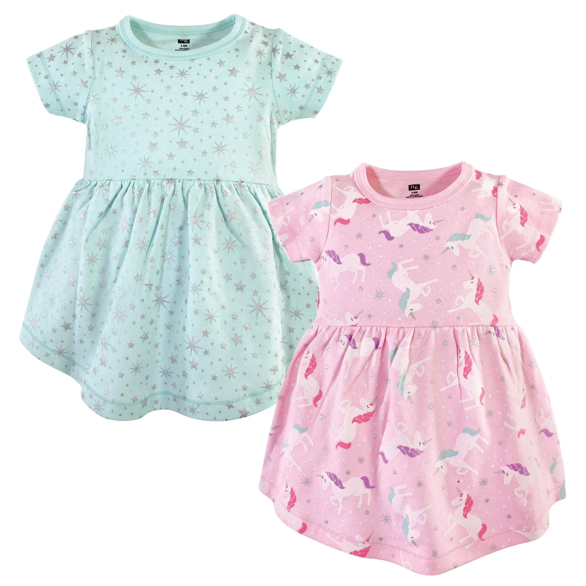 Hudson Baby Cotton Dresses, Magical Unicorn