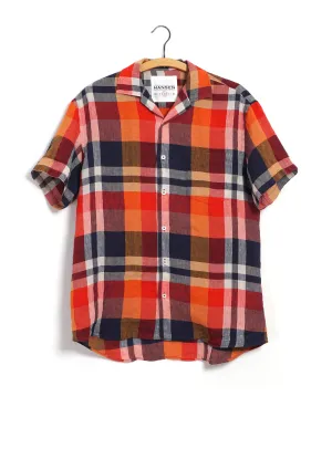 JONNY | Short Sleeve Shirt | Big Red Checks