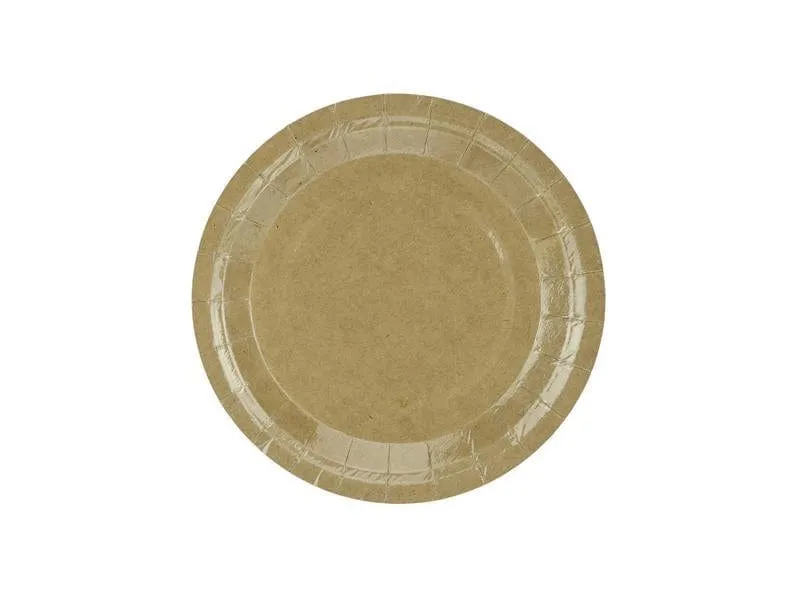 Kraft Paper Plates (6 Pack)