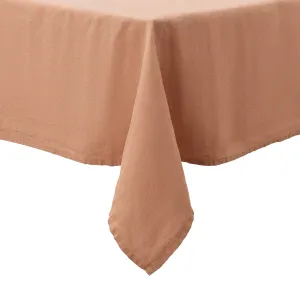 Miral Linen Table Cloth [Pale terracotta]