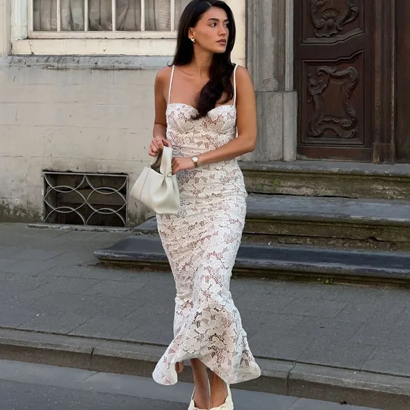 Mireille Lace Maxi Dress