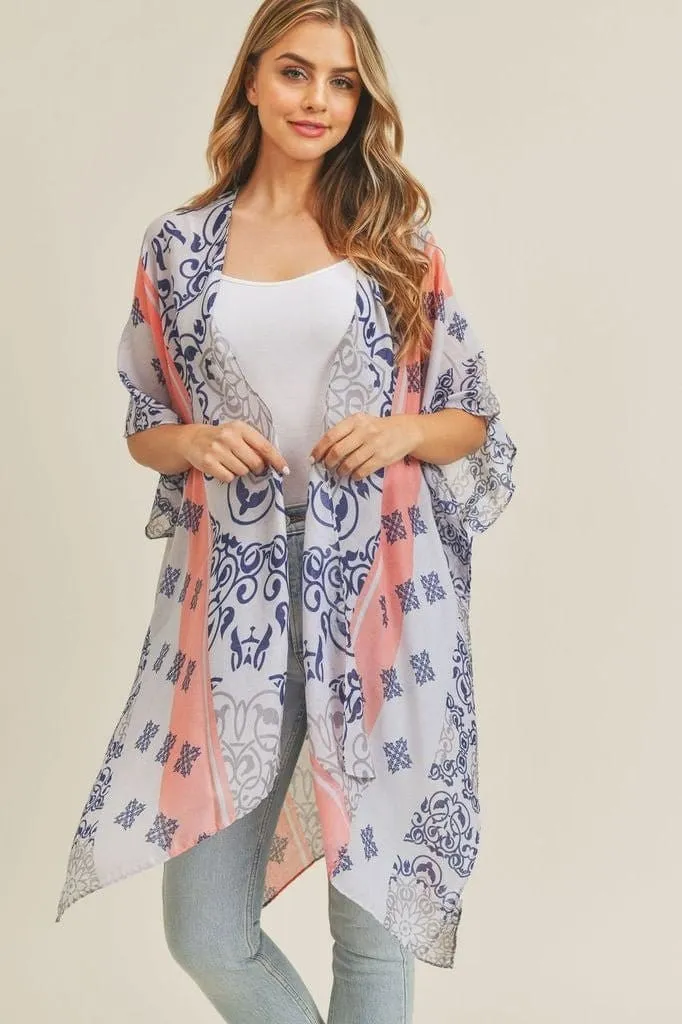 MS0211 Bohemian Pattern Beach Summer Kimono