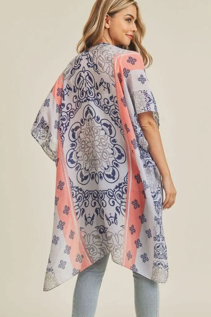 MS0211 Bohemian Pattern Beach Summer Kimono