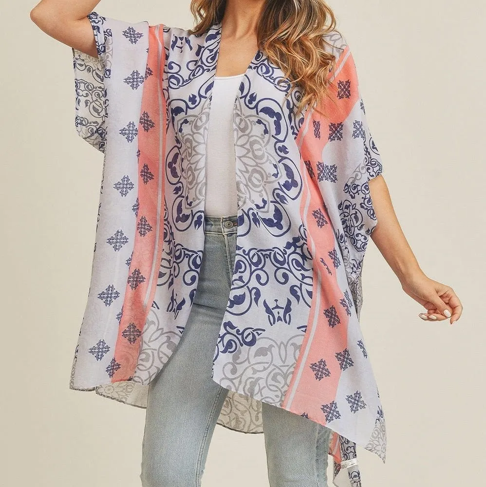 MS0211 Bohemian Pattern Beach Summer Kimono