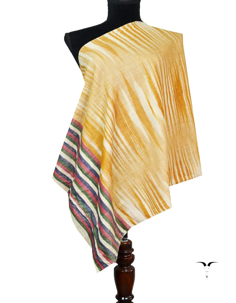 multicoloured striped pashmina stole 8489