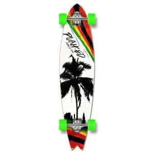 Punked Palm City Rasta Fishtail Longboard