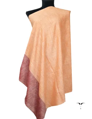 Red and orange Striped Pashmina Shawl 7402