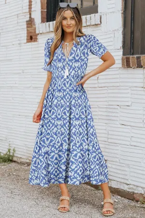 SALE - Andie Geometric Maxi Dress | Size Medium