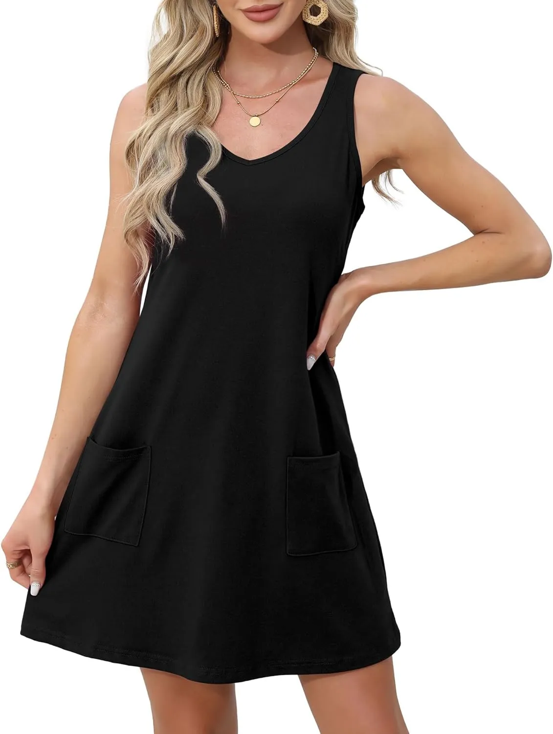 Sundresses Sleeveless Swimsuit Dress