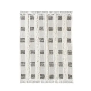 Sundry 80273SWT Sharkskin/White Throw Blanket