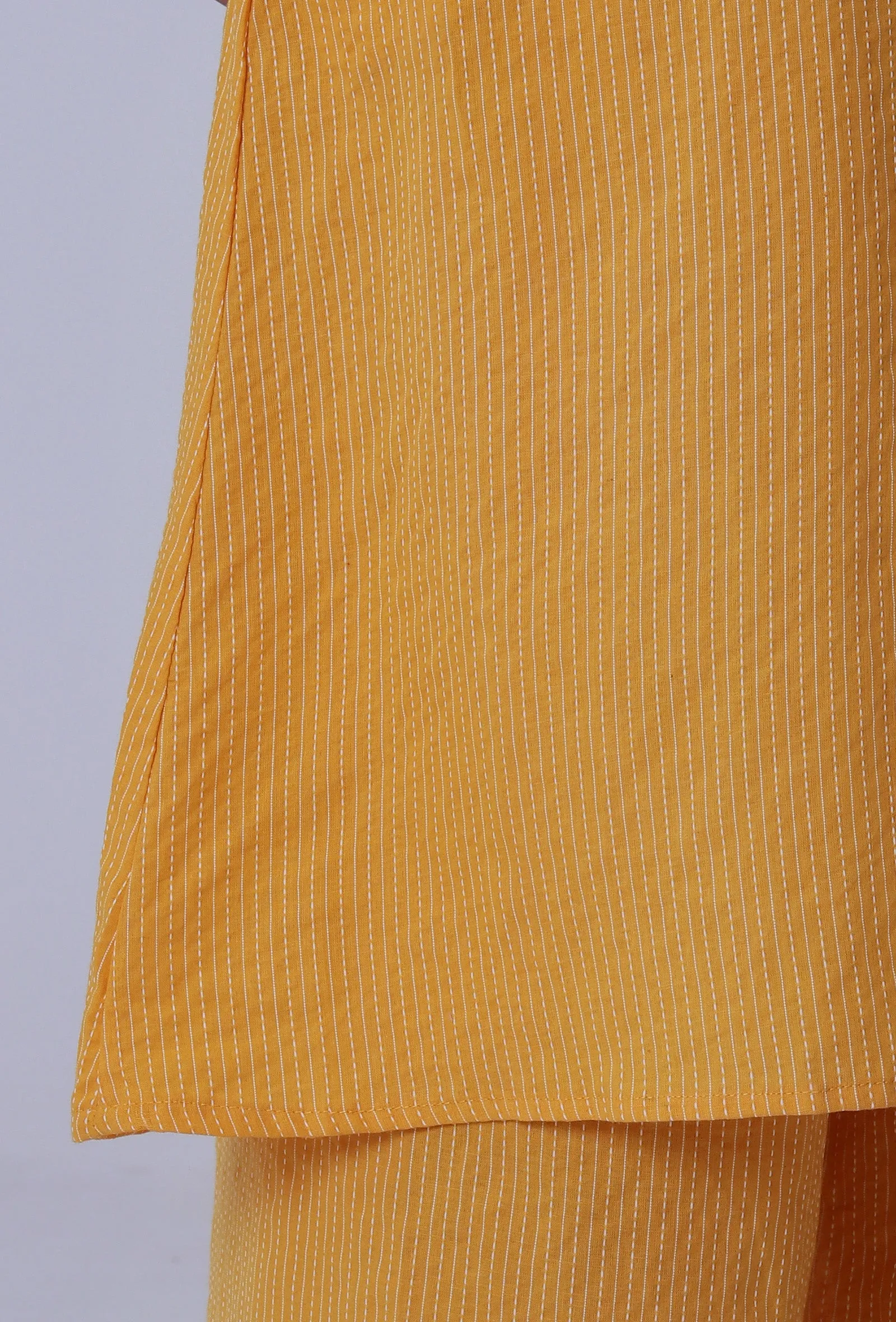 Yellow Cotton Kurti