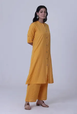 Yellow Cotton Kurti