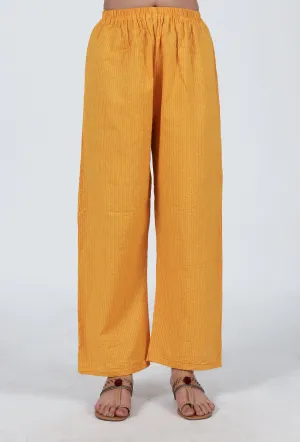 Yellow Cotton Pant